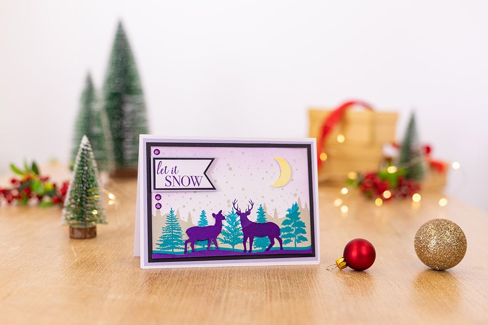 Crafters Companion Photopolymer Stamp - Woodland Stags