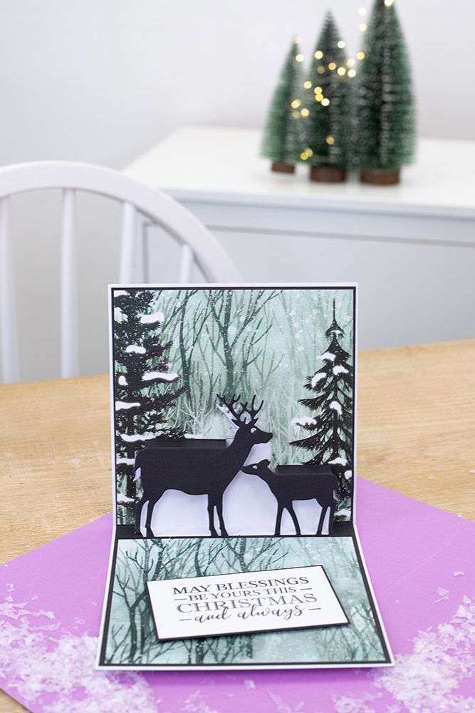 Gemini - Create A Card - Christmas Pop Out - Santas Reindeer