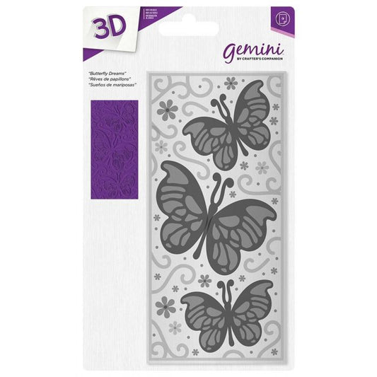 Gemini 3D embossing folder, Butterfly Dreams