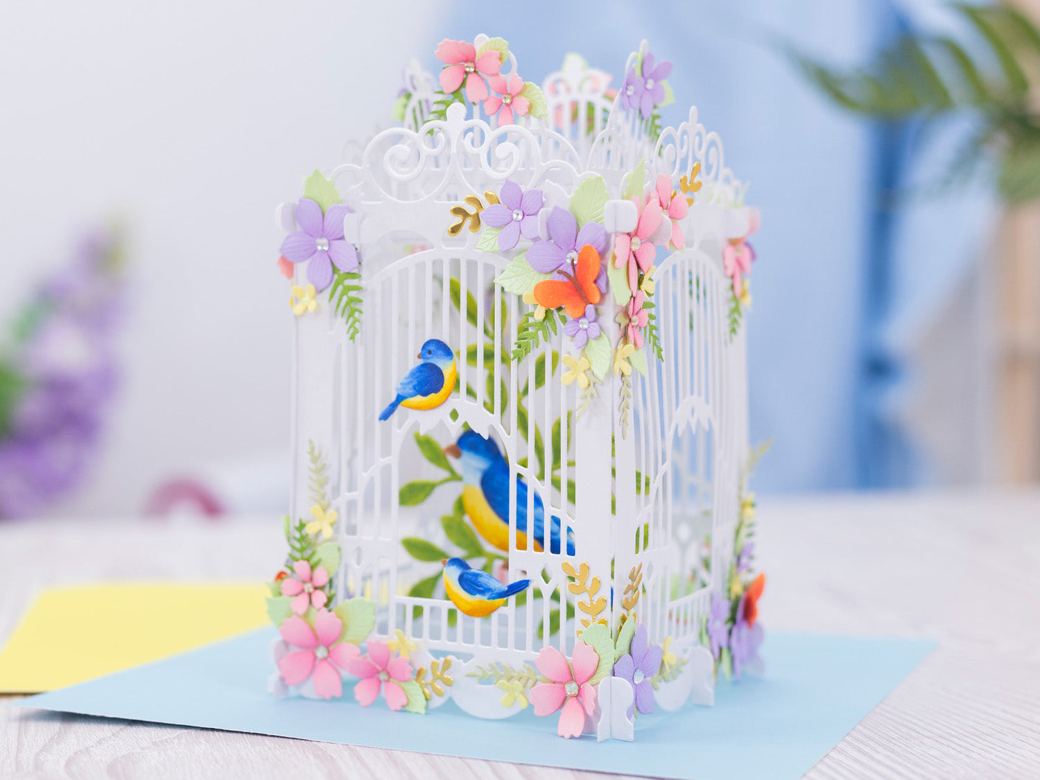 3D BIRDCAGE POP-UP CARD