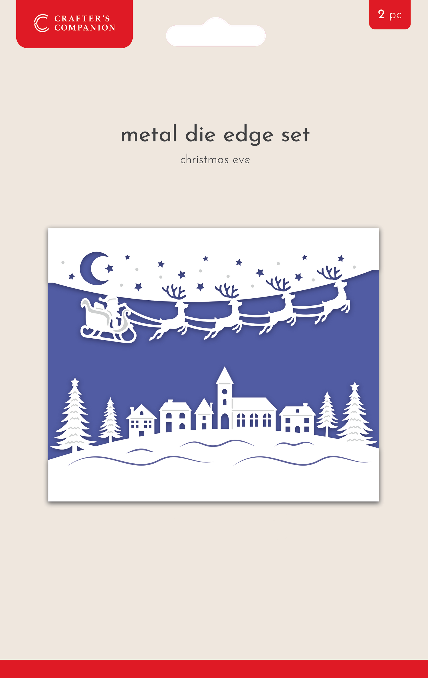 Crafter's Companion - Top & Bottom Edge Dies - Christmas
