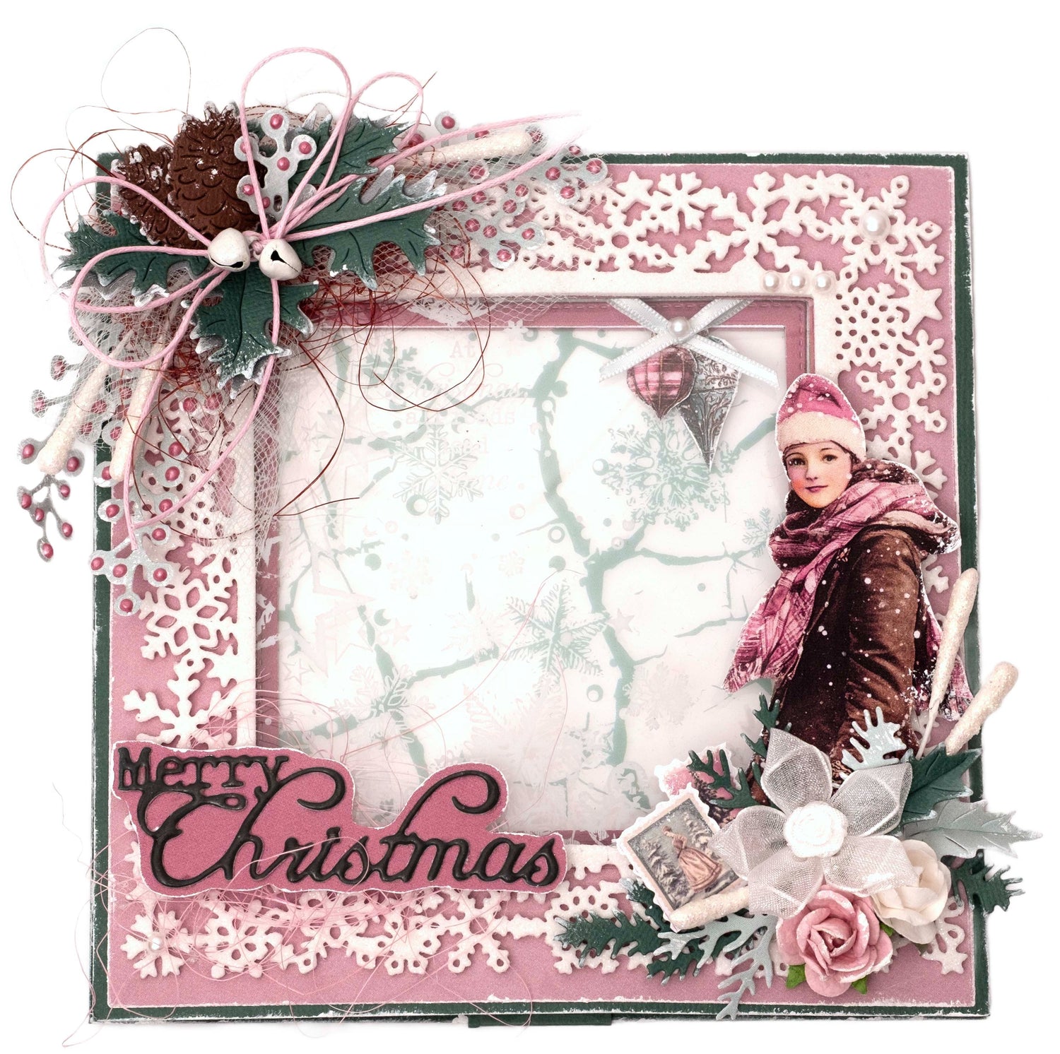 Studio Lights - White & Vintage Mint Christmas