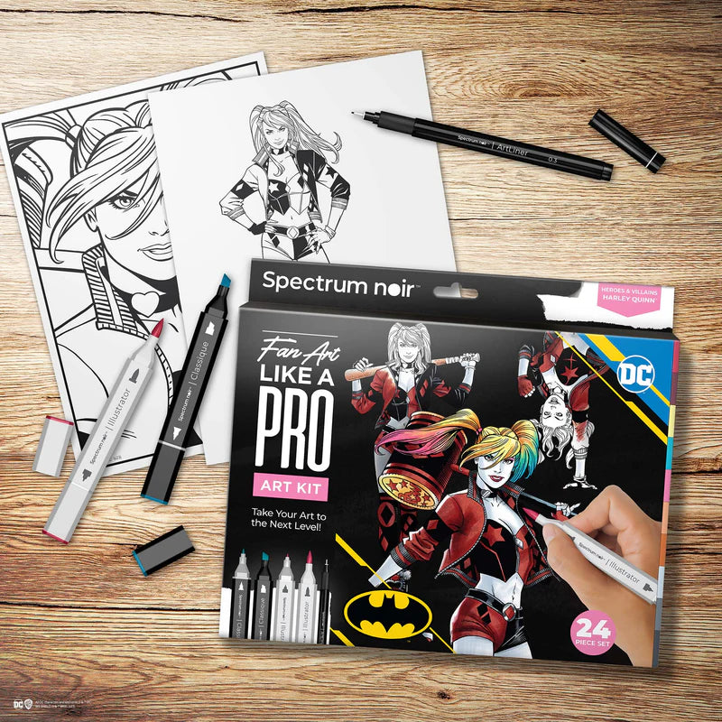 Spectrum Noir Fan-Art Like a Pro Art Kit - Harley Quinn
