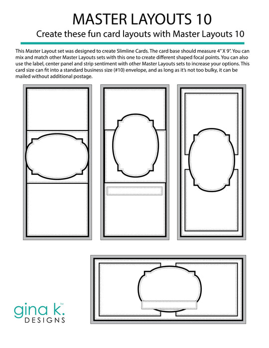Gina K. Designs DIE- Master Layouts 10