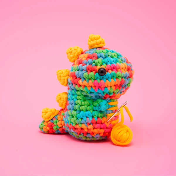WOobles - Fred the Dinosaur Rainbow Crochet Kit