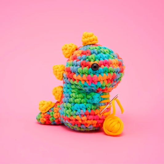 WOobles - Fred the Dinosaur Rainbow Crochet Kit