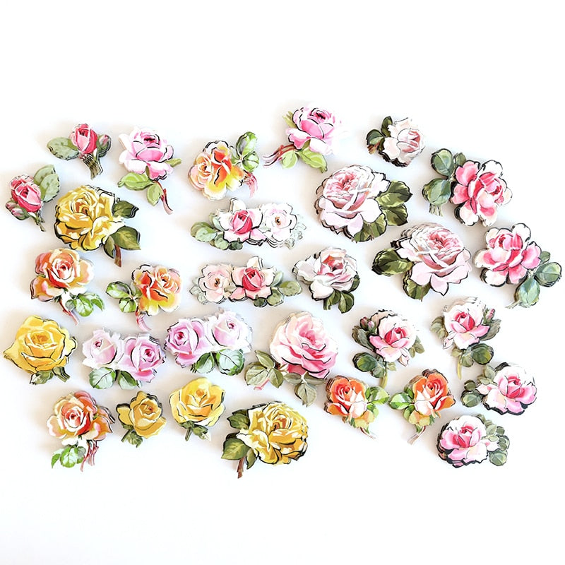 120 Mascara Rose Stickers