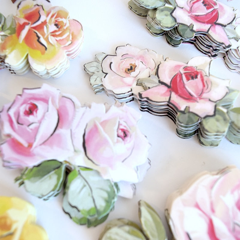 120 Mascara Rose Stickers