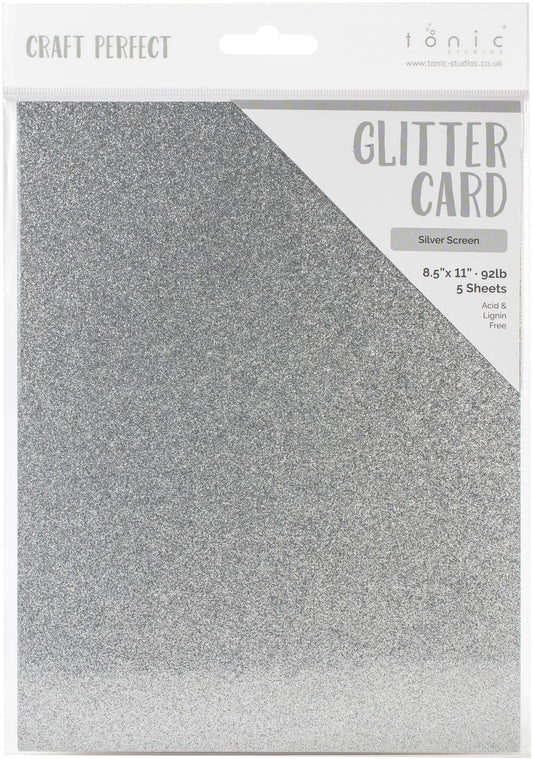 Craft Perfect 8.5x11 Glitter Cardstock