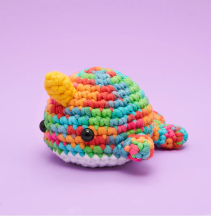 WOobles - Bjørn the Narwhal Rainbow Crochet Kit