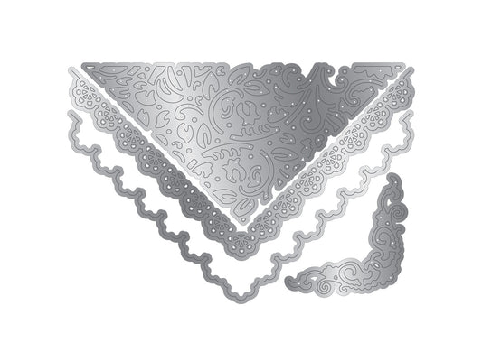 Sara Signature Antique Lace - Vintage Envelope Metal Die Set