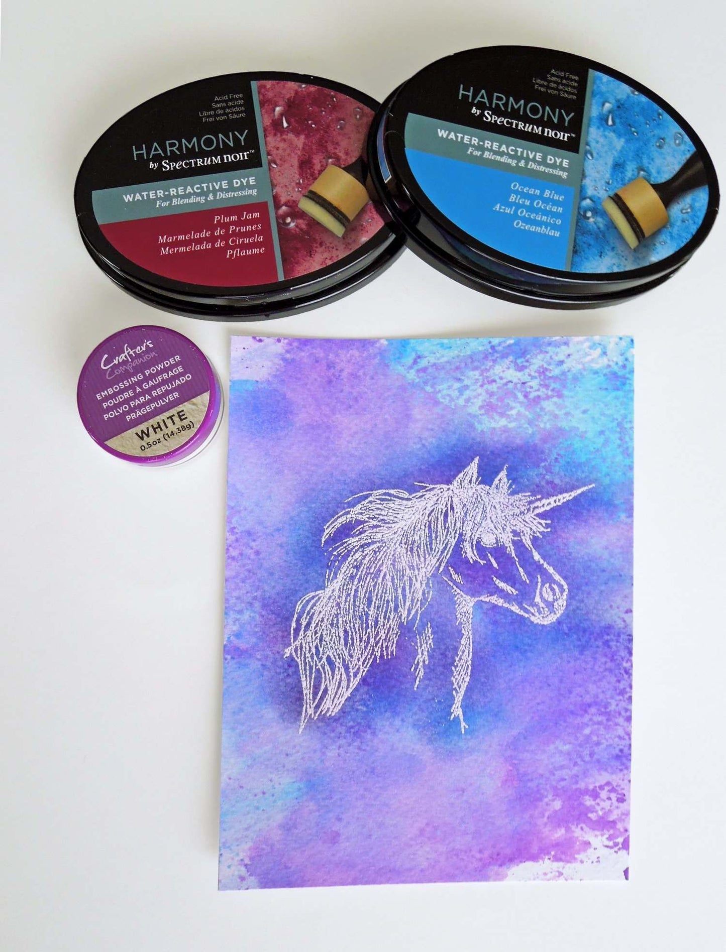 Harmony by Spectrum Noir Water Reactive Dye Inkpad - Plum Jam