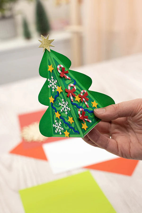 Crafter's Companion 3D Box Die and Stencil Set - O Christmas Tree