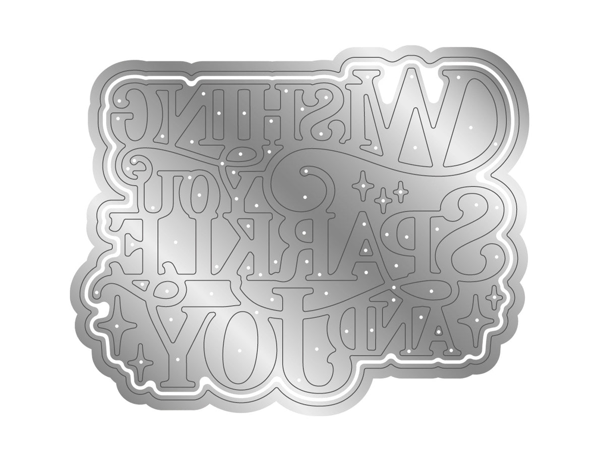 Sparkle & Joy Sentiment Metal Die Set
