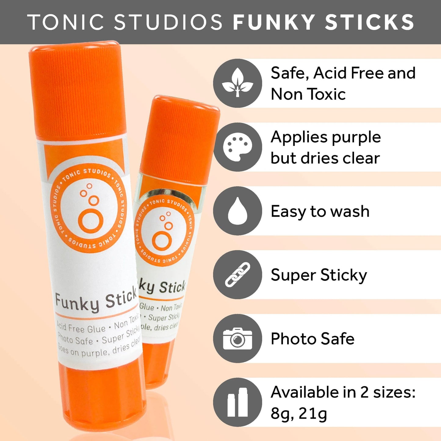 Funky Stick Tonic Glue Stick (8g) - 424e