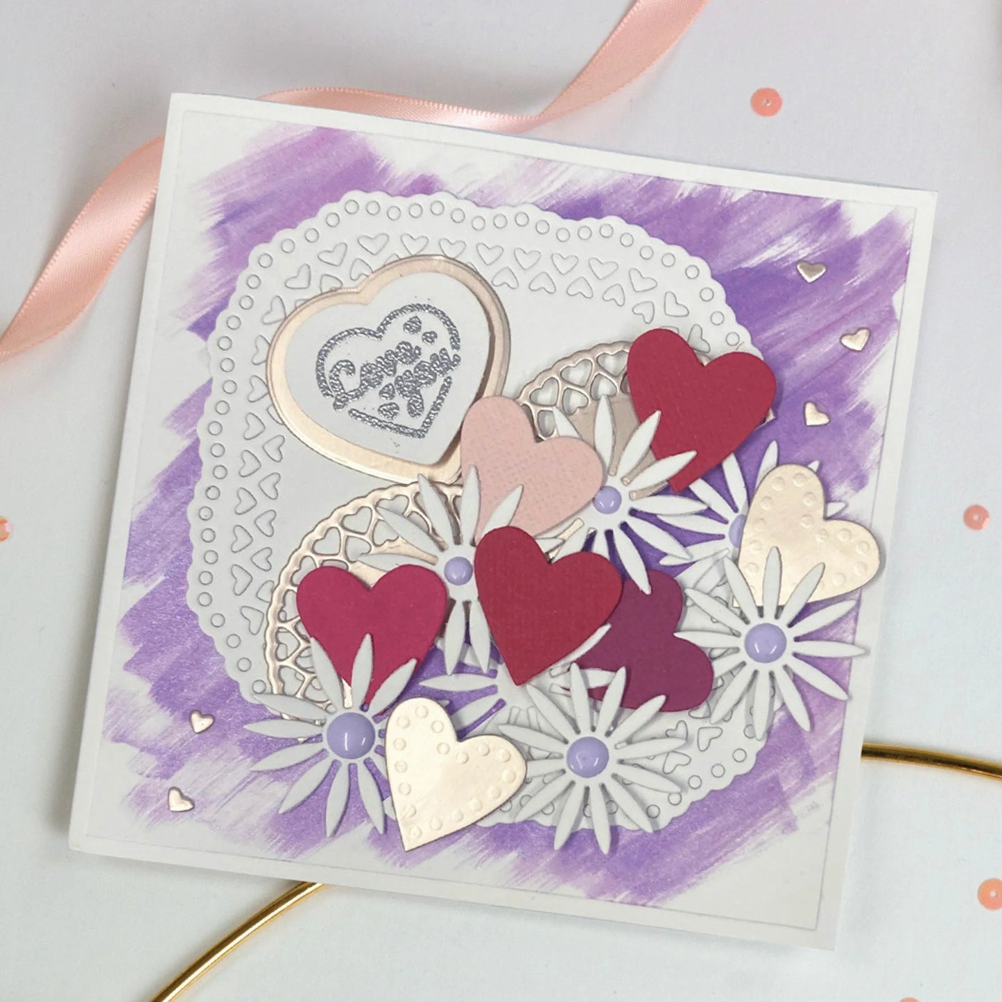 Layered Heart Frame Die Set - 4686E