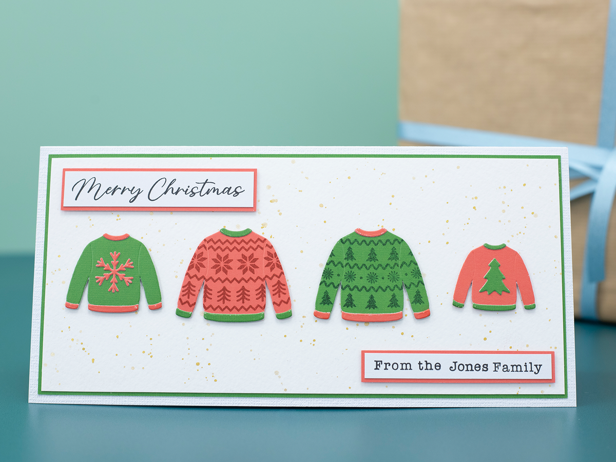 Personalized Christmas Characters Stamp & Die Set