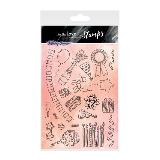 For the Love of Stamps A5 Stamp Set - Party Pieces