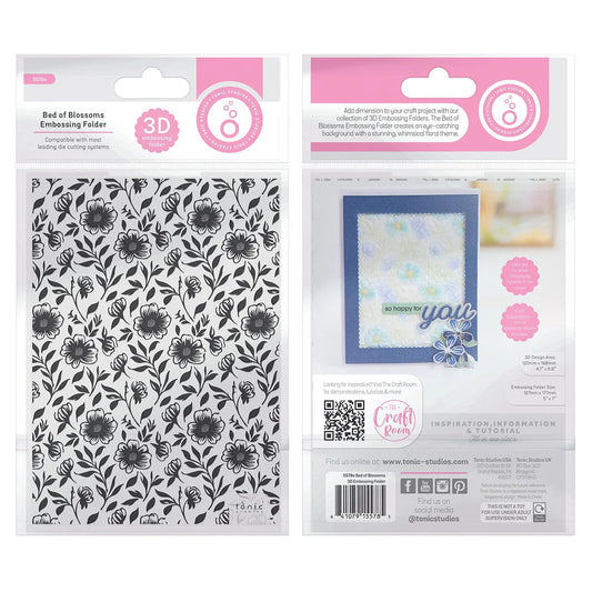 Bed of Blossoms 3D Embossing Folder