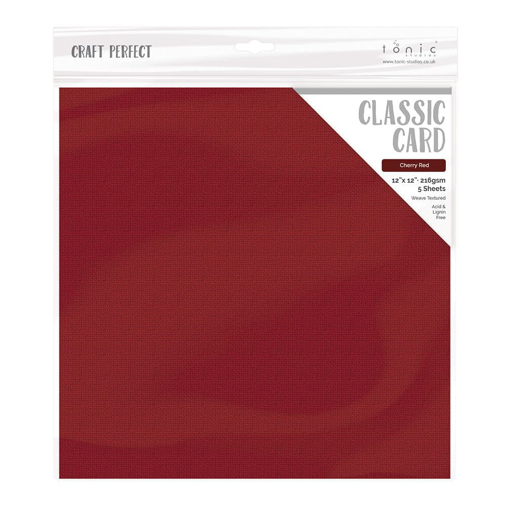 Craft Perfect 12x12 Weave Textured Classic Cardstock Pack