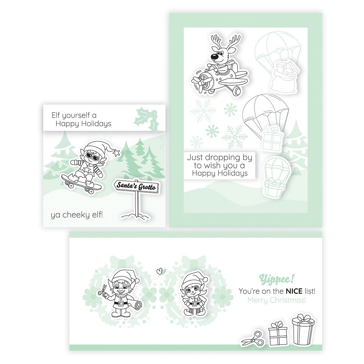 A Very Elfy Creative Collection - Die, Stamp & Stencil Set