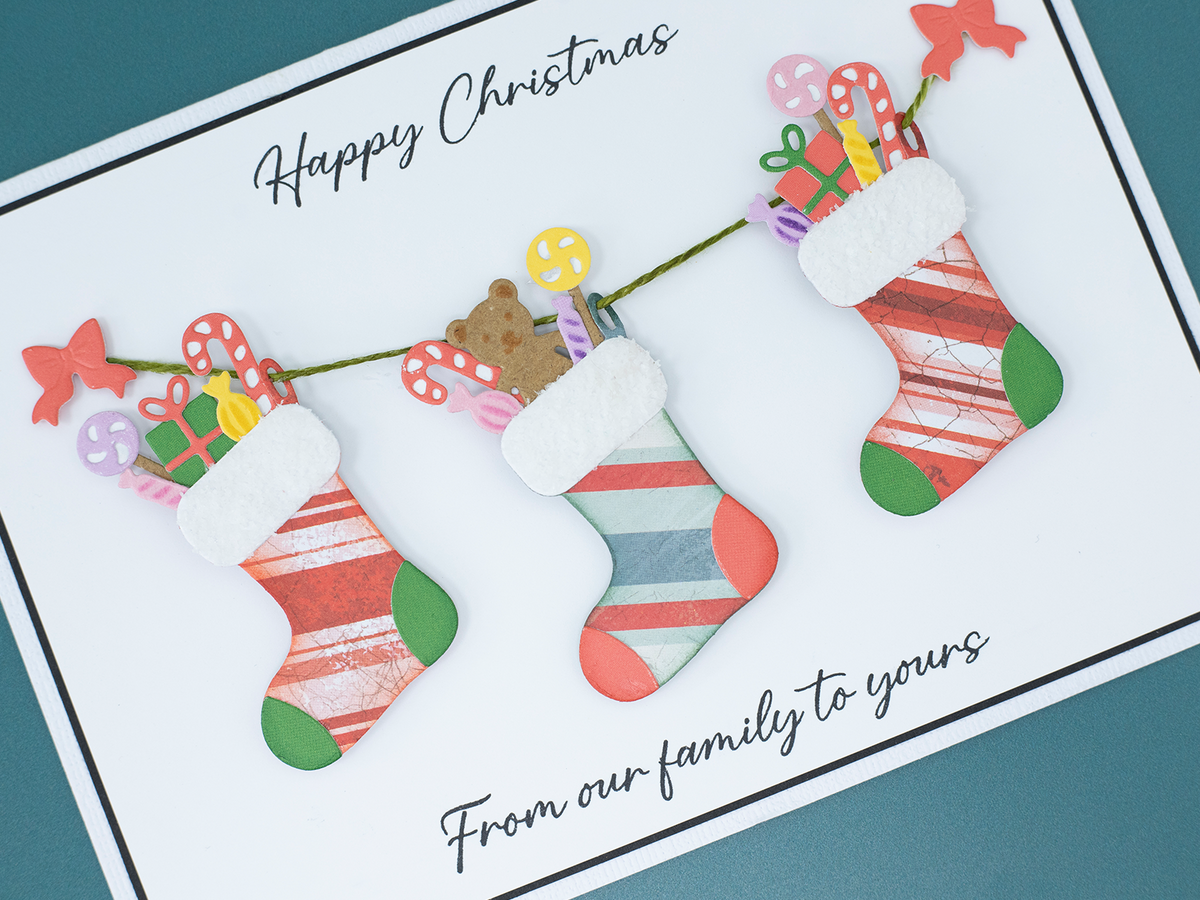 Personalized Christmas Characters Stamp & Die Set