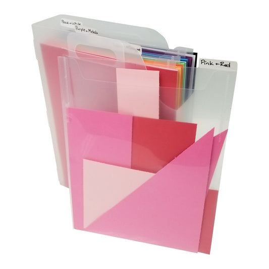 Totally Tiffany - A4 / 8.5" x 11" Tabbed Divider Pockets with Stickers.