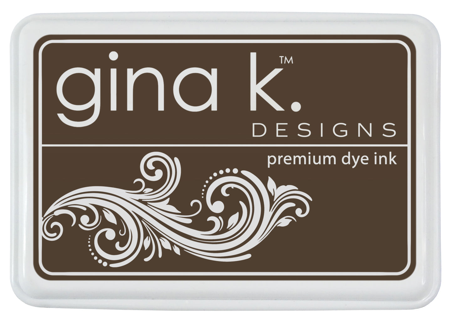 gina k. designs Premium dye - INK PAD- Charcoal Brown