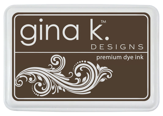 gina k. designs Premium dye - INK PAD- Charcoal Brown