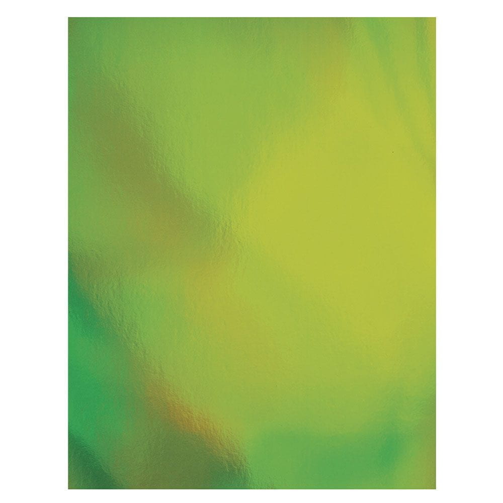 Craft Perfect 8.5x11 Iridescent Mirror Cardstock Pack - Seafoam Green