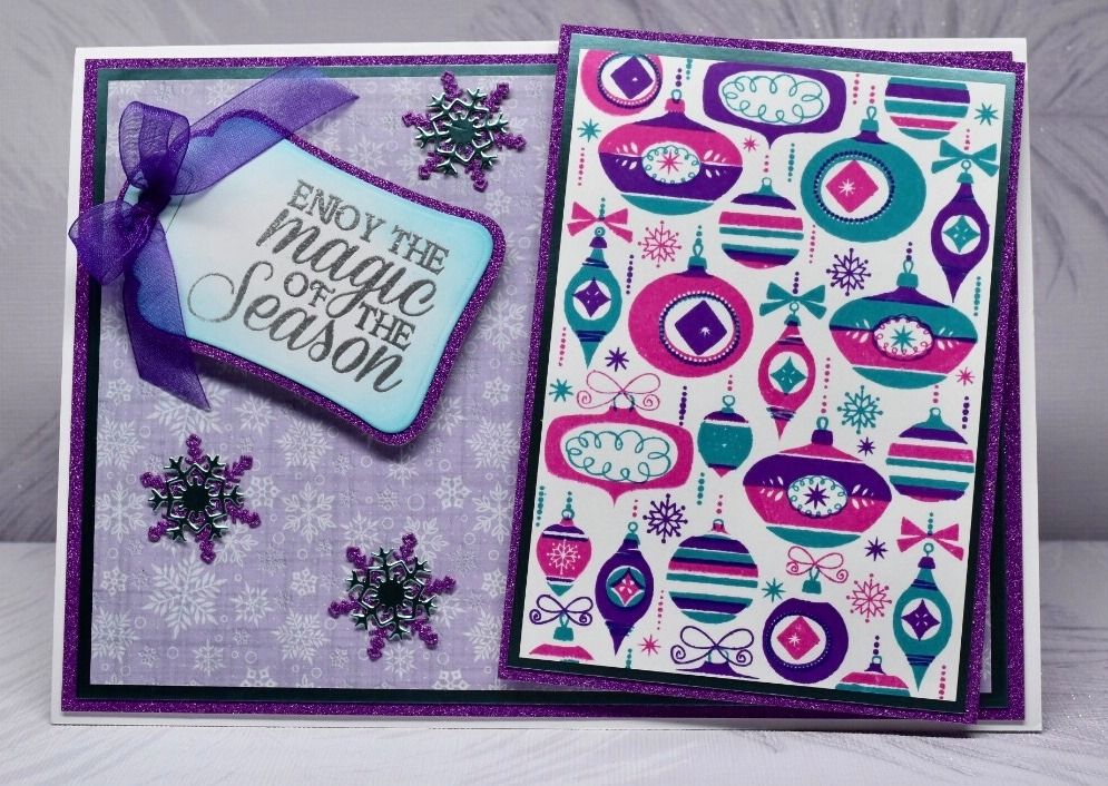 Crafters Companion Background Layering Stamps - Beautiful Baubles