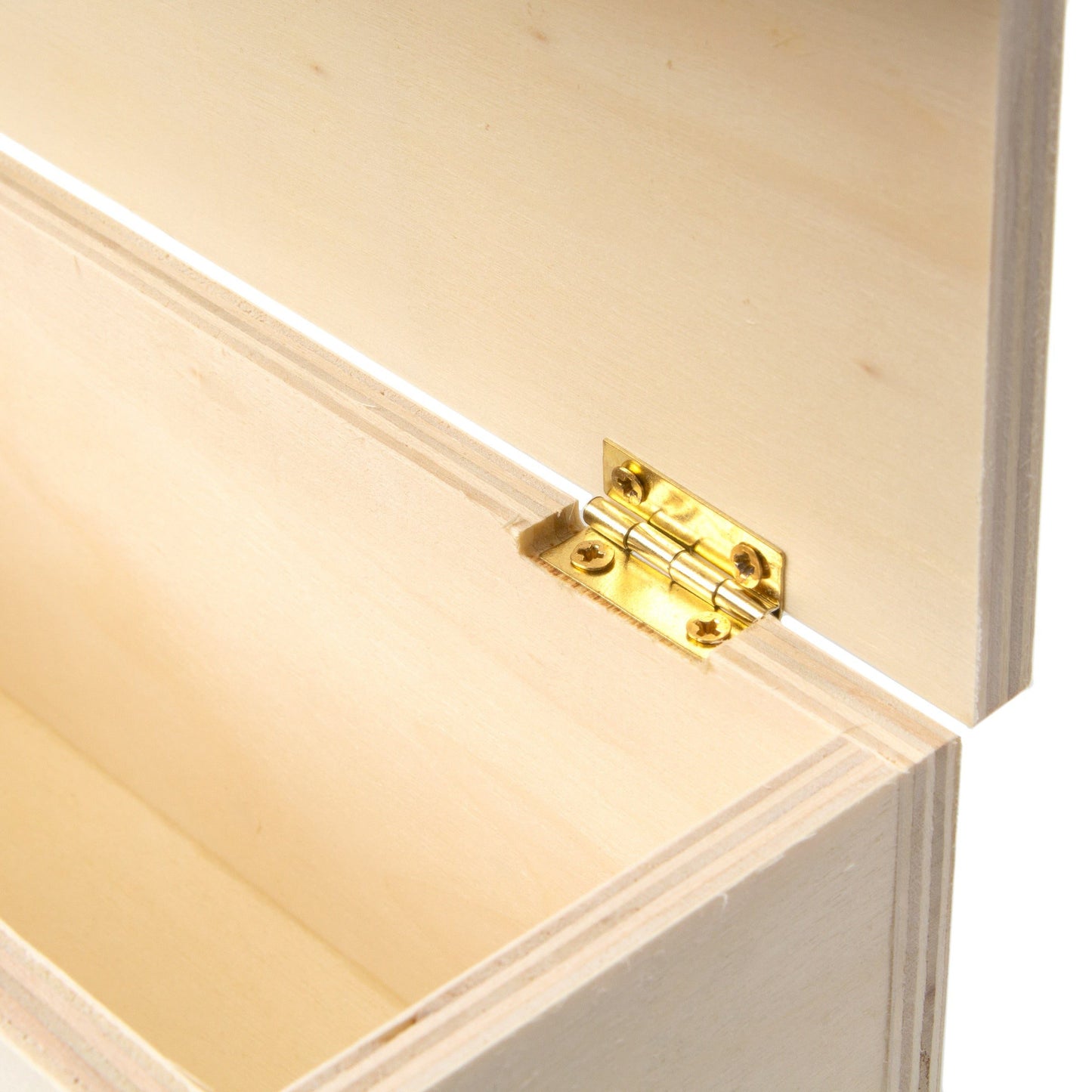 Unfinished Wood Fold over Storage Boxes from CousinDIY-8x4.5x4.5 Inches