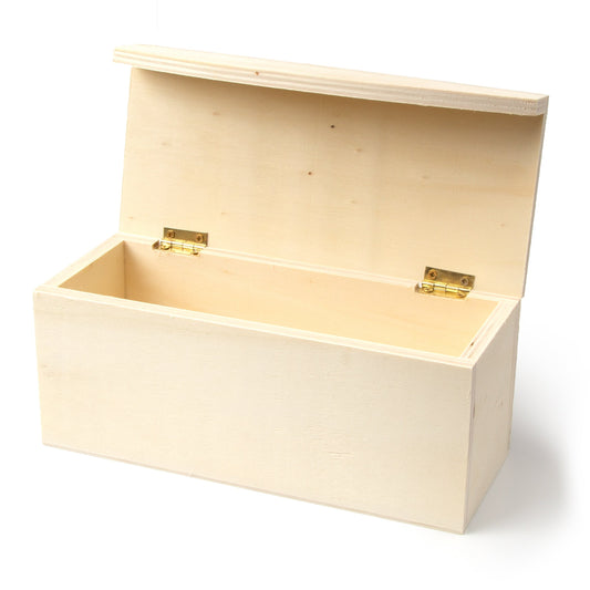 Unfinished Wood Fold over Storage Boxes from CousinDIY-8.25x3.5x3.5 Inches