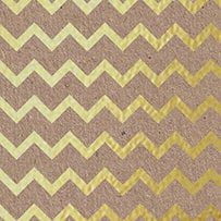 Craft Perfect - Foiled Kraft Card A4 - Golden Zig Zag (5/PK) - 9340e