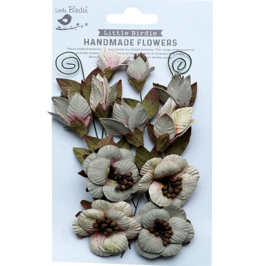 Denny Mixed Paper Flowers from Little Birdie-Ivory Pearl