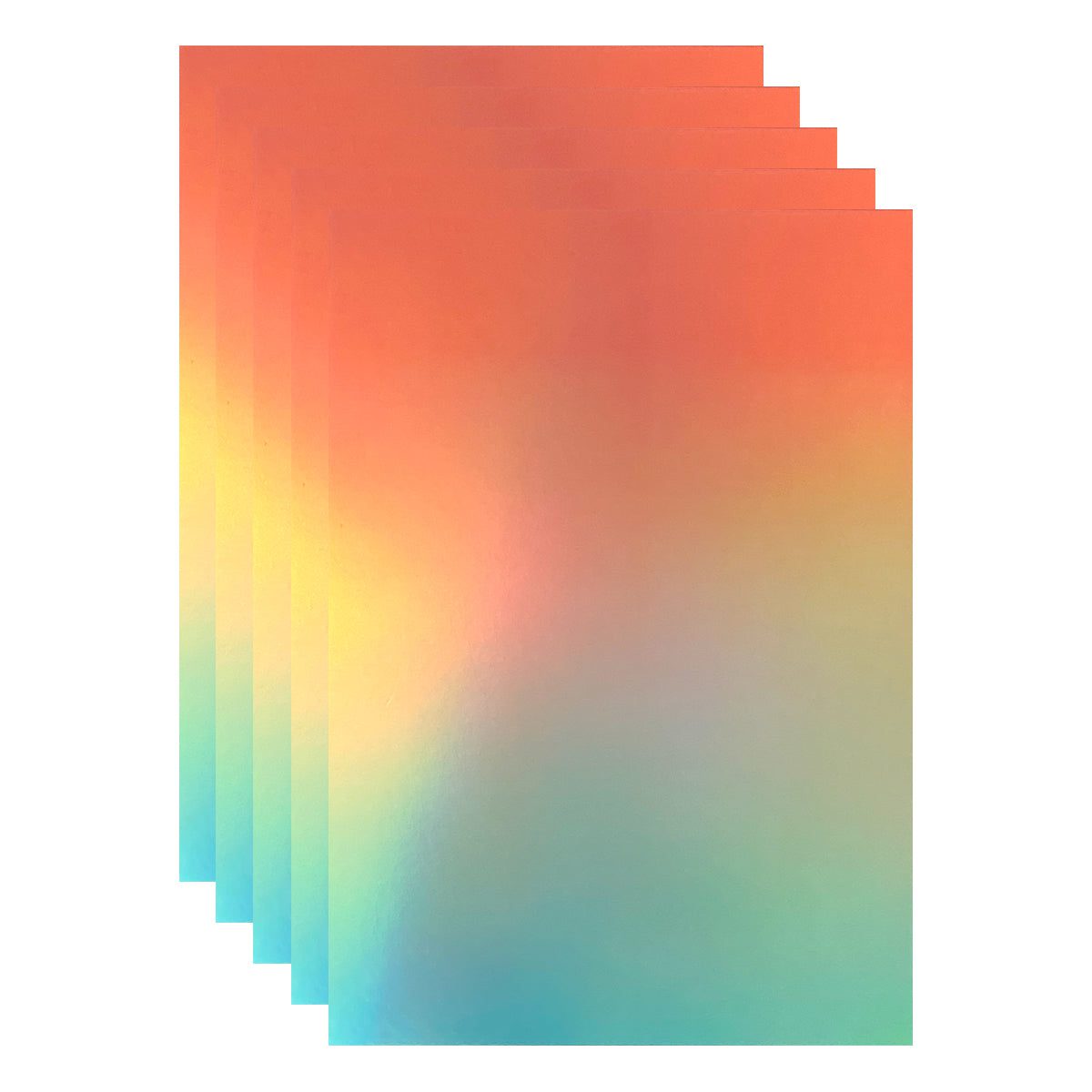 Craft Perfect 8.5x11 Iridescent Mirror Cardstock Pack - Blushing Mermaid