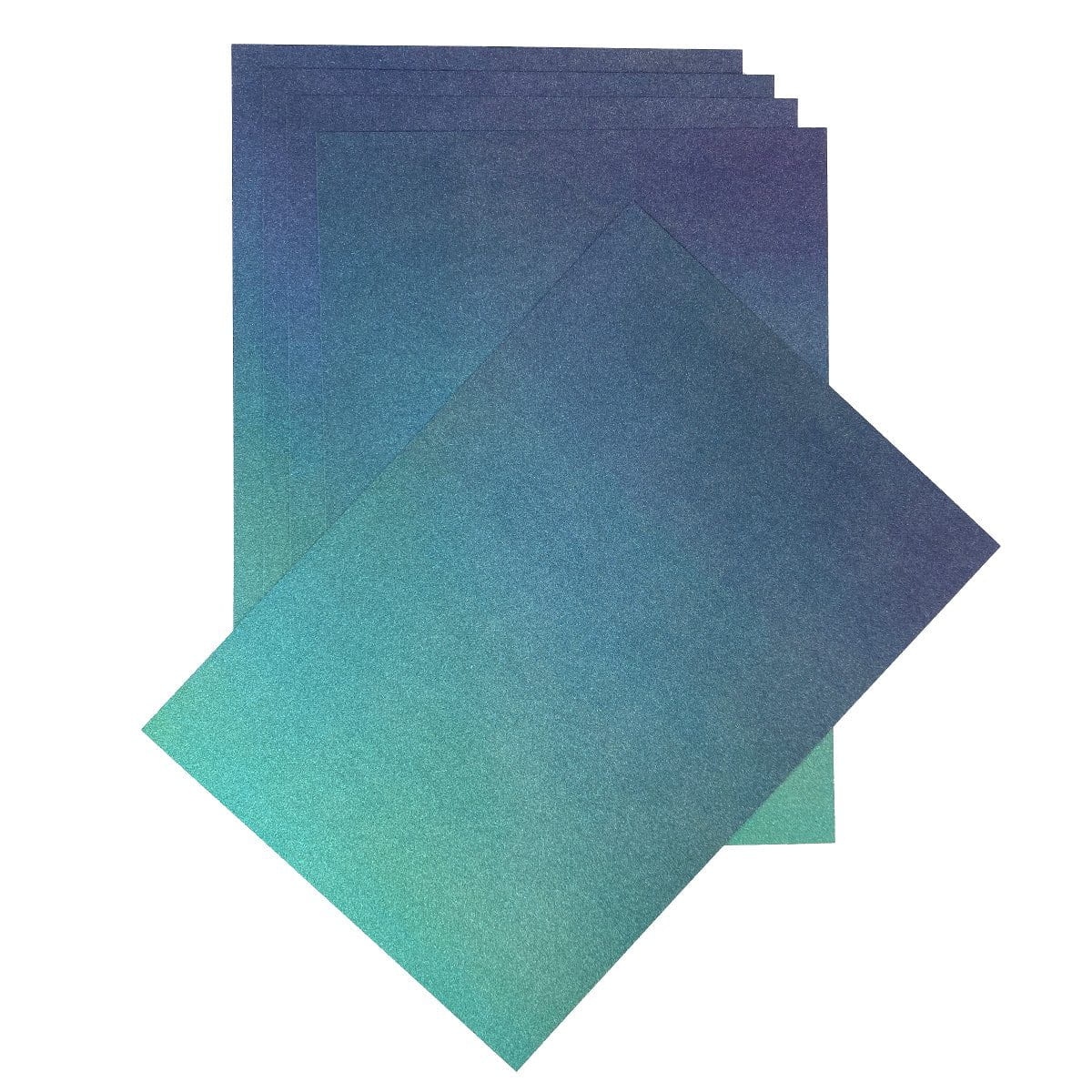 Craft Perfect Glitter Ombre Cardstock Pack - Under The Sea