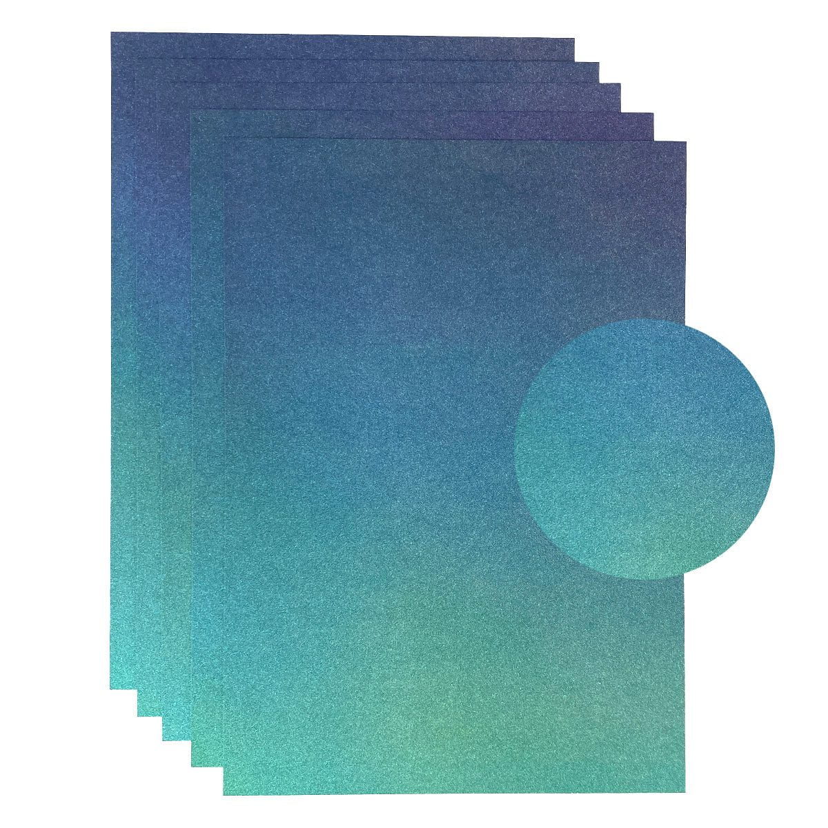 Craft Perfect Glitter Ombre Cardstock Pack - Under The Sea