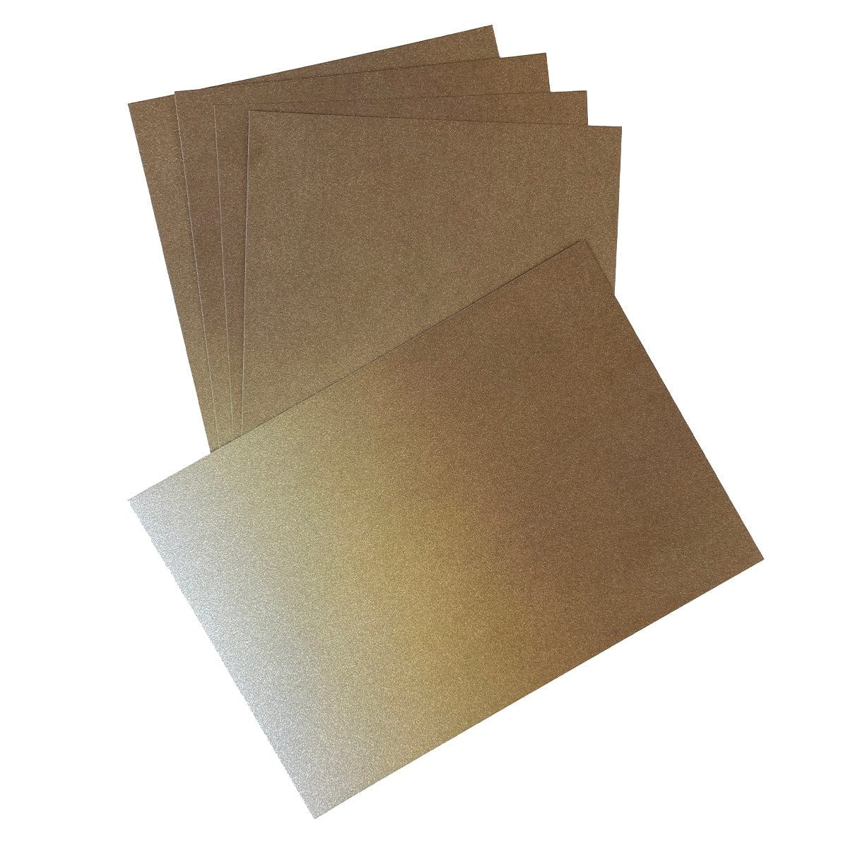 Craft Perfect Glitter Ombre Cardstock Pack - Oyster Luster