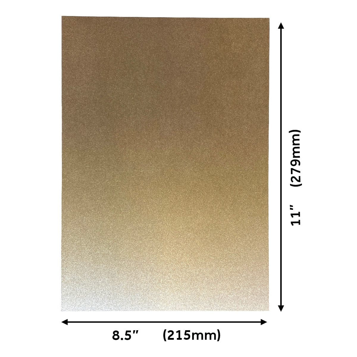 Craft Perfect Glitter Ombre Cardstock Pack - Oyster Luster