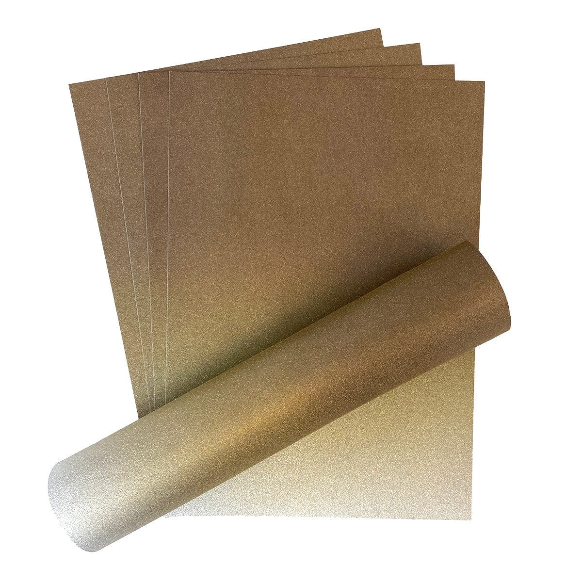 Craft Perfect Glitter Ombre Cardstock Pack - Oyster Luster