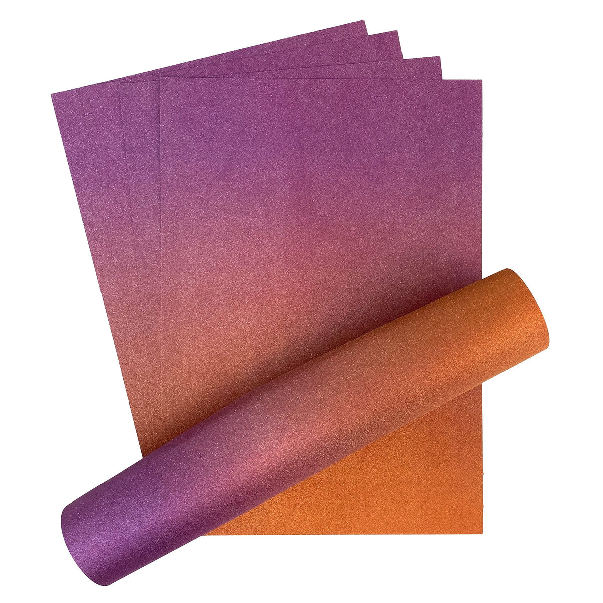Craft Perfect Glitter Ombre Cardstock Pack - Arabian Nights