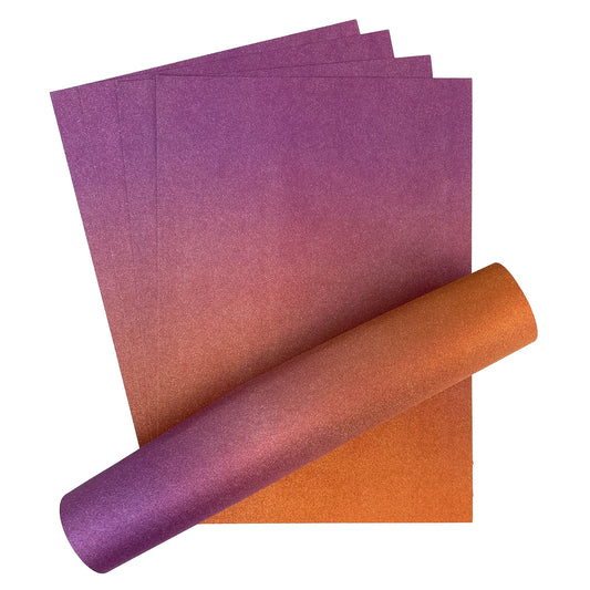 Craft Perfect Glitter Ombre Cardstock Pack - Arabian Nights
