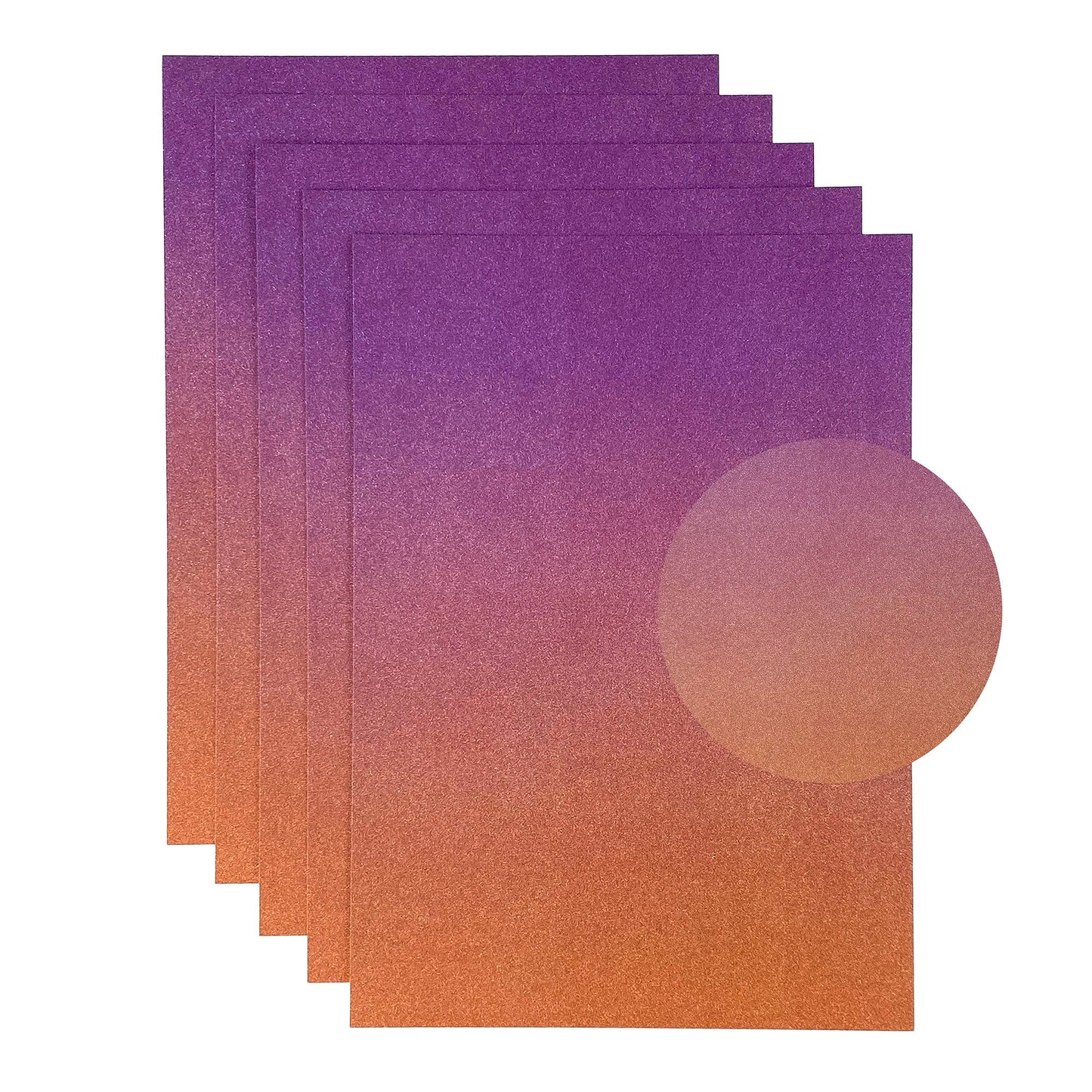 Craft Perfect Glitter Ombre Cardstock Pack - Arabian Nights
