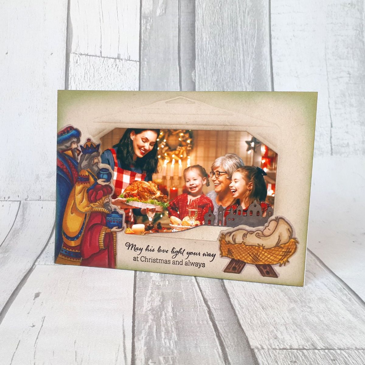 Gemini Photo Frame Stamp and Die - Christmas Blessings