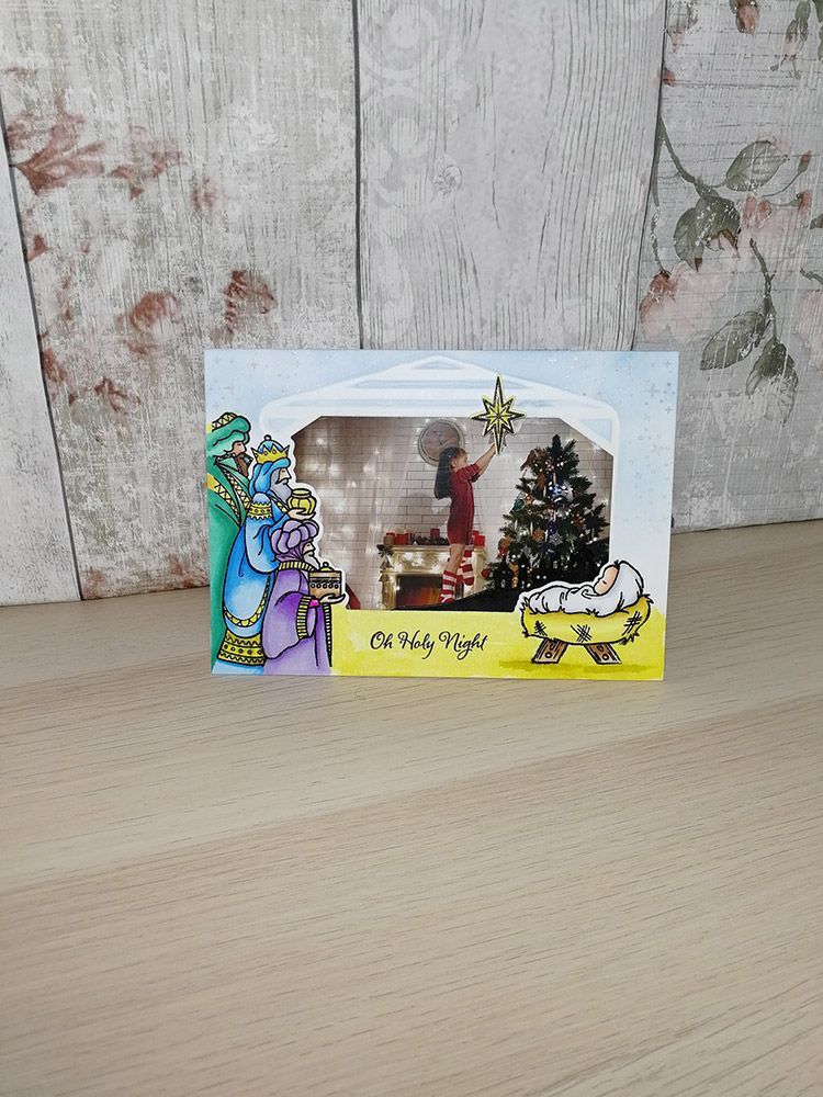 Gemini Photo Frame Stamp and Die - Christmas Blessings