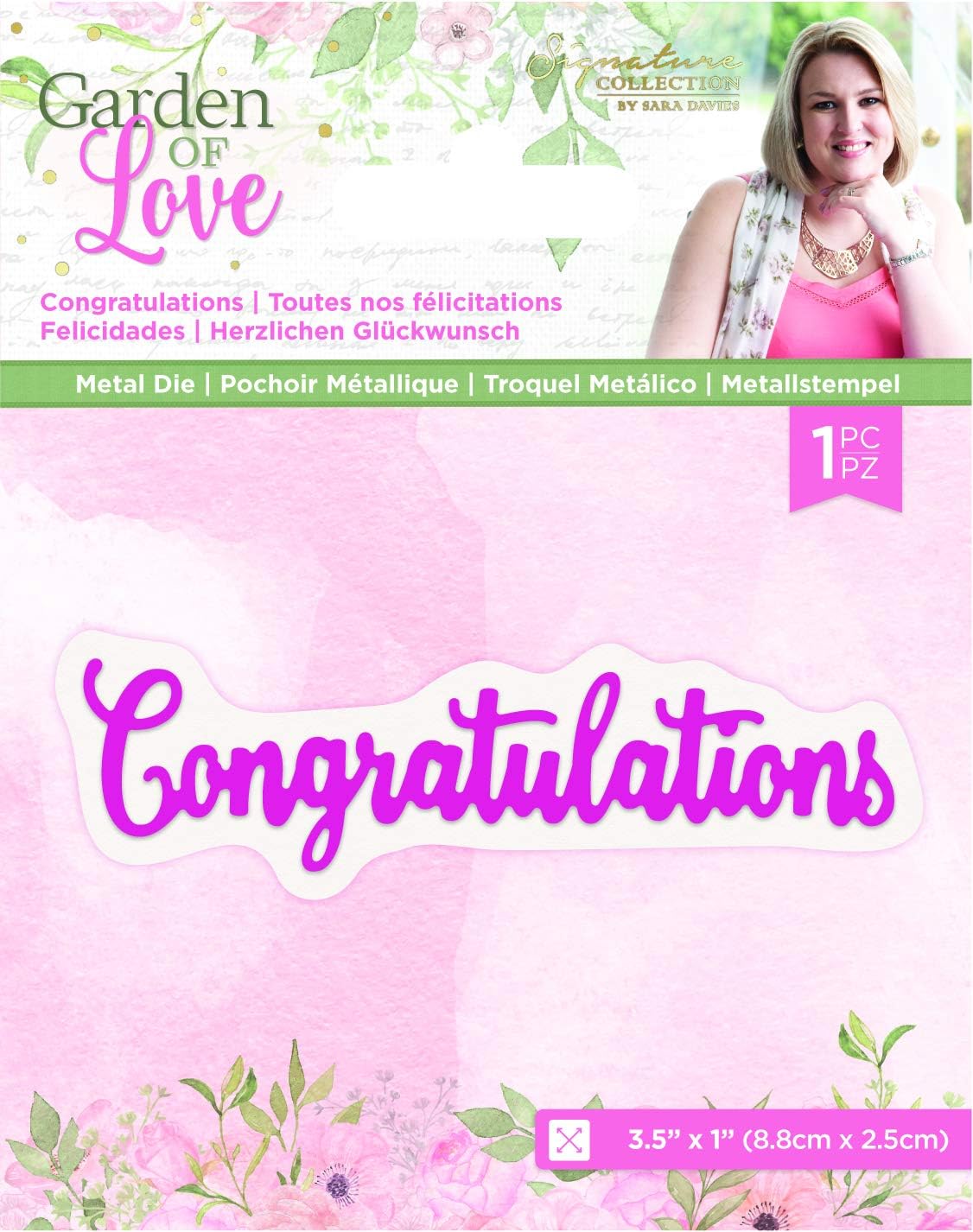 Sara Signature - Garden of Love Metal Die - Congratulations
