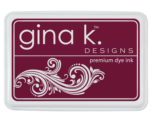 gina k. designs Premium dye - INK PAD LAYERING- Cranberry - Dark