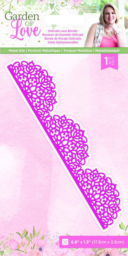Sara Signature - Garden of Love - Metal Dies Delicate Lace Border