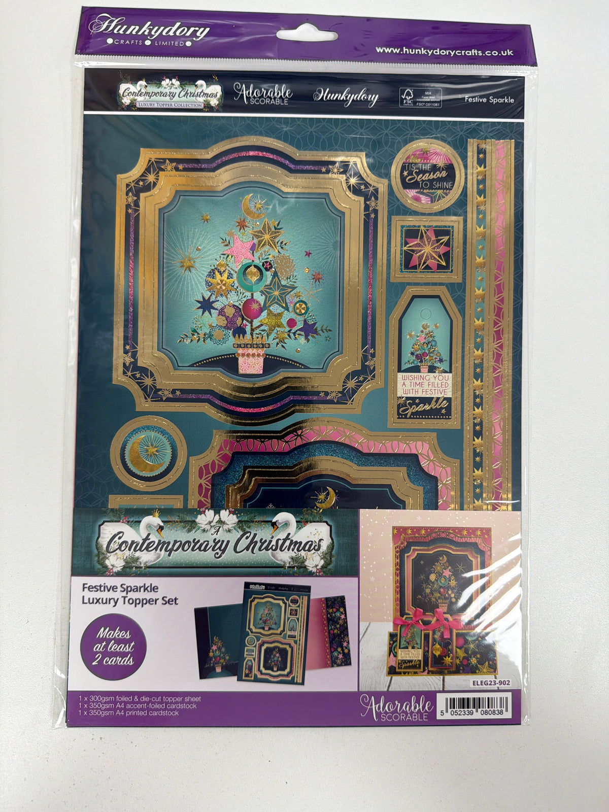 Contemporary Christmas Luxury Topper Collection - Festive Sparkle